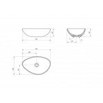 Накладной умывальник Cersanit Moduo Leaf 55